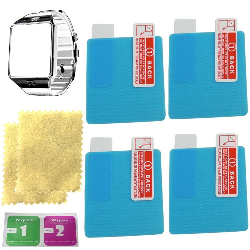 OCTelect DZ09 smart watch screen protector with 4PCS in one pack MADE of Nano Material - Image 1