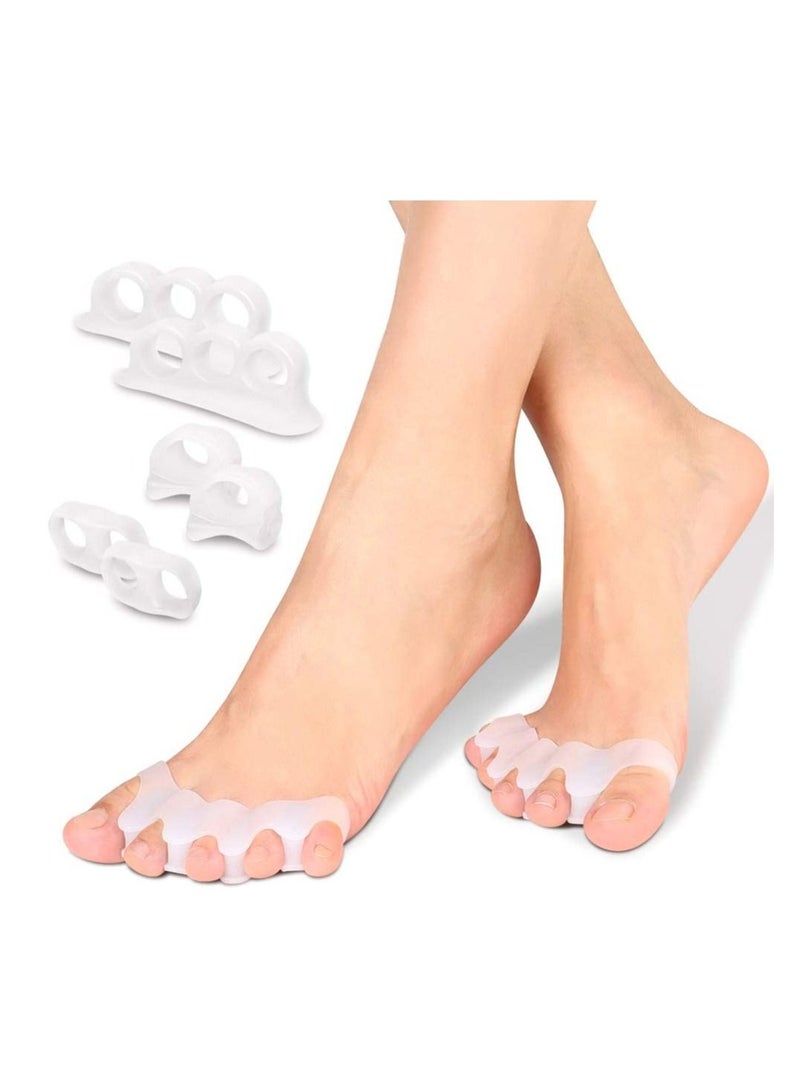 DubaiGallery Silicone Toe Separators - Toe Straightener for Yoga Ballet and Running - Bunion Corrector Toe Spreader - Toe Spacer for Overlapping Toes, Hallux Valgus - Relief from Pressure and Friction - Image 3