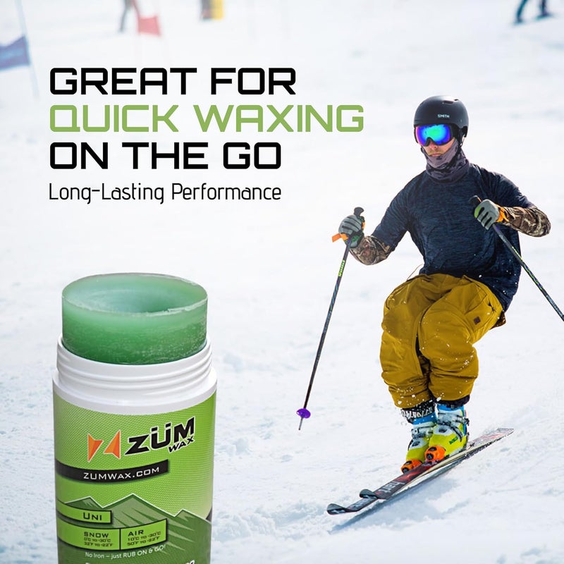 ZÜMWAX ZUMWax Rub-On Ski/Snowboard/Nordic/Cross-Country Wax 70g, UNIVERSAL, Easy cork applicator, long-lasting performance, secret vanilla scent, Made in USA, PFAS-free Great for quick waxing on the go - Image 4