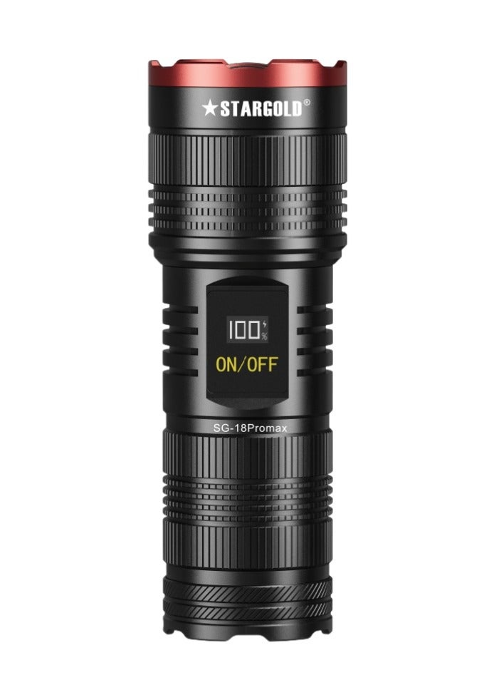 Stargold Rechargeable LED Flashlight German Technology 40W LED Light 12000mAh Lithium Battery - Image 1
