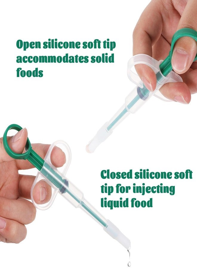 Oruola 3pcs Cat Pill Dispenser,Pet Pill Shooter,Pills Pusher for Cats Dogs with 6 Heads,Pet Feeding Dispenser Tool for Small Animal,Cat Feeding Push Pull(Red Blue Green) - Image 3