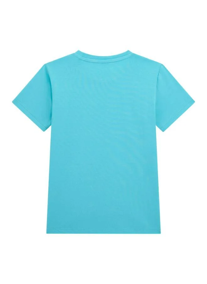 GUESS Kids Slogn Crew Neck T-Shirt