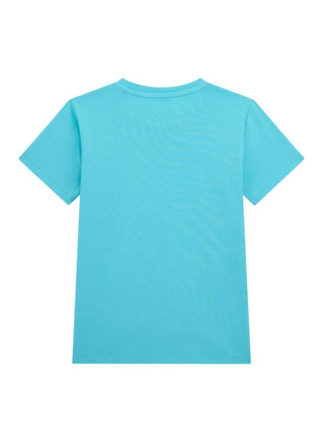 GUESS Kids Slogn Crew Neck T-Shirt  - Image 2