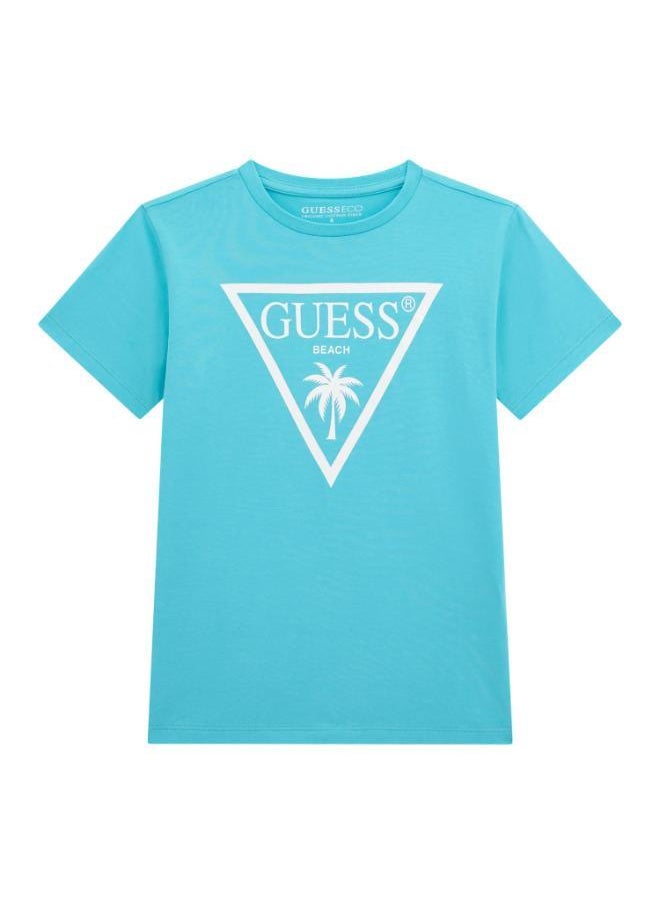 GUESS Kids Slogn Crew Neck T-Shirt  - Image 1