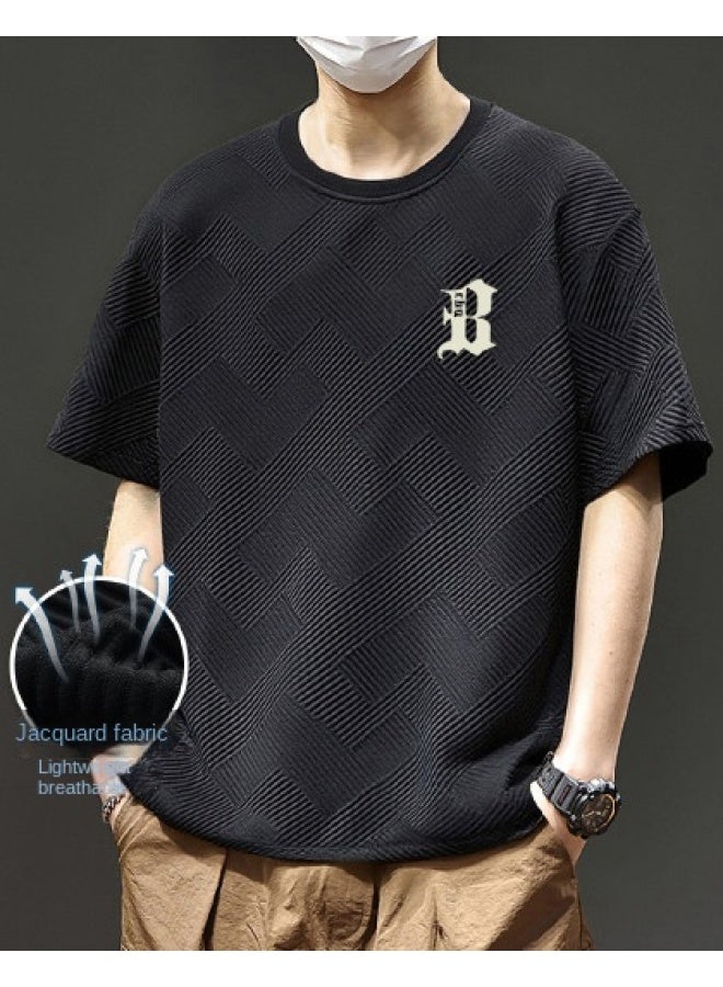 Summer New Arrival】skin-friendly T-shirt, Light Outdoor Short Sleeve For Men, Loose Fit Youth Sports Casual Trendy Daily Versatile Style - Image 1