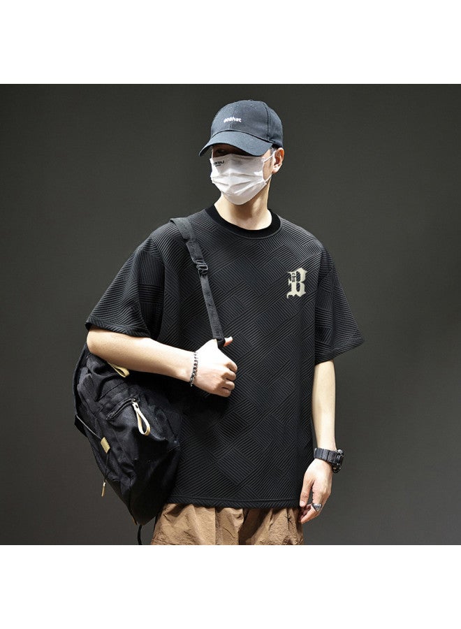 Summer New Arrival】skin-friendly T-shirt, Light Outdoor Short Sleeve For Men, Loose Fit Youth Sports Casual Trendy Daily Versatile Style - Image 3