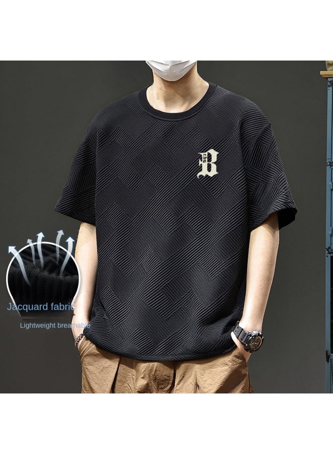 Summer New Arrival】skin-friendly T-shirt, Light Outdoor Short Sleeve For Men, Loose Fit Youth Sports Casual Trendy Daily Versatile Style - Image 2