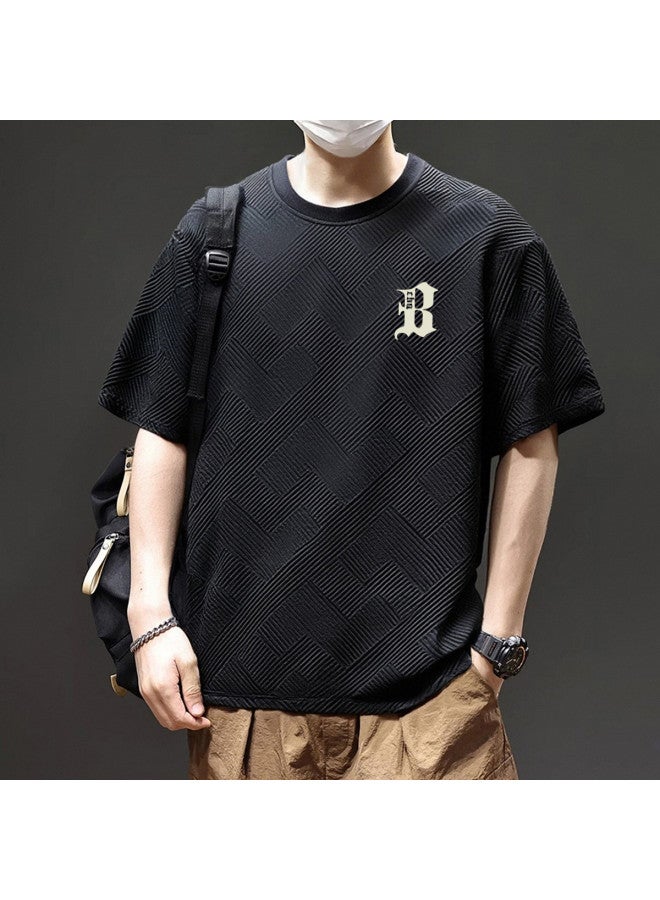 Summer New Arrival】skin-friendly T-shirt, Light Outdoor Short Sleeve For Men, Loose Fit Youth Sports Casual Trendy Daily Versatile Style - Image 4