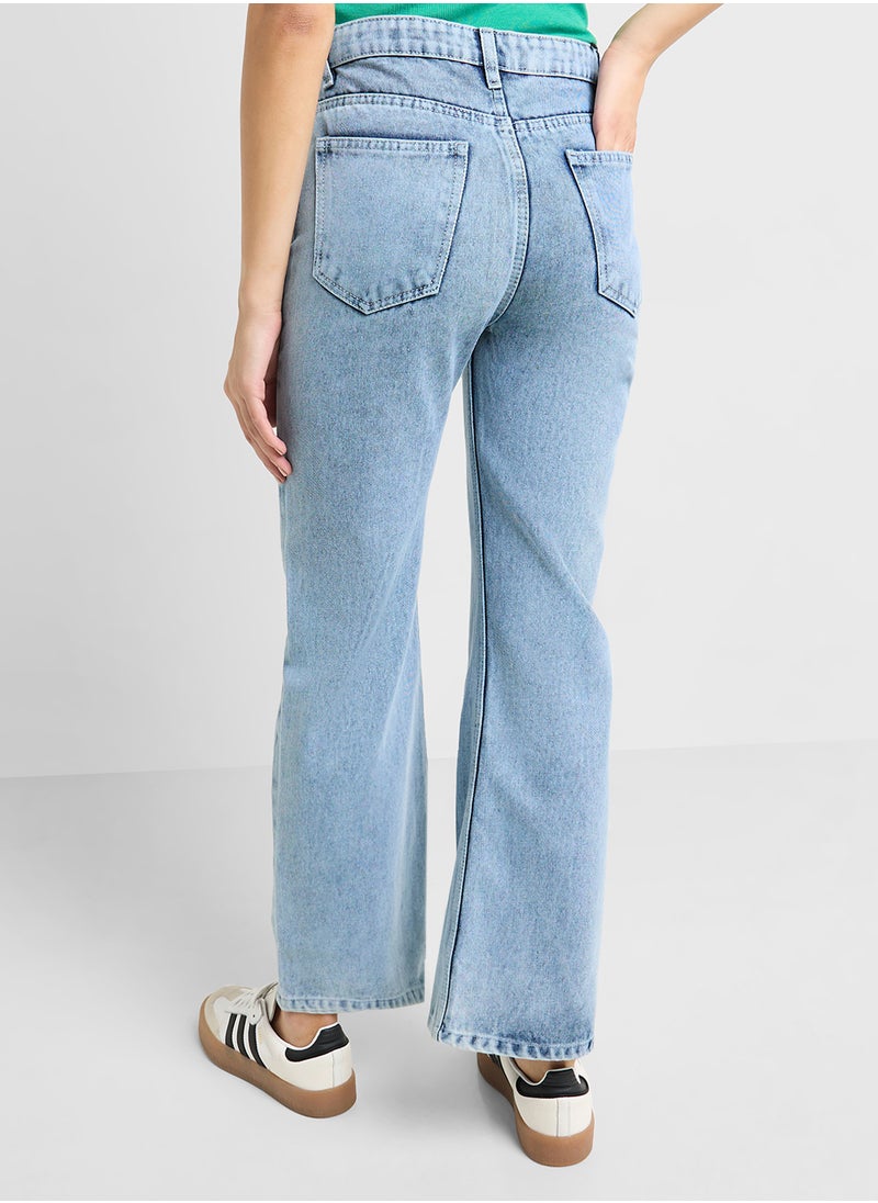 Ginger Straight Fit Bleached Jeans  - Image 3