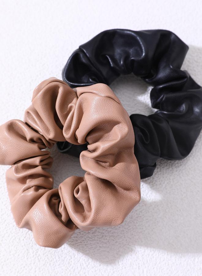 Take Two Set of 2 - Leather Hair Ties - Image 4