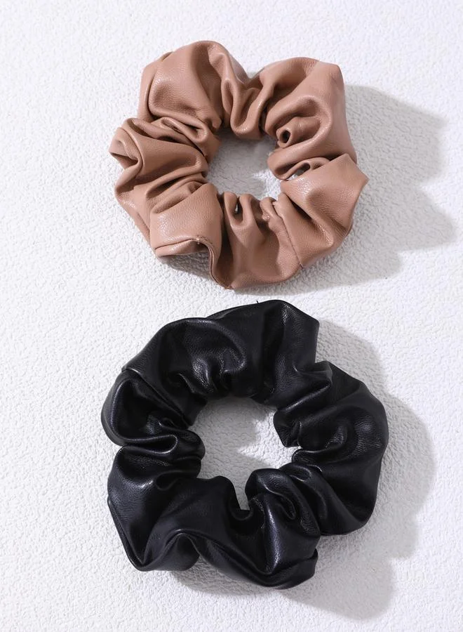 Take Two Take Two Set of 2 - Leather Hair Ties