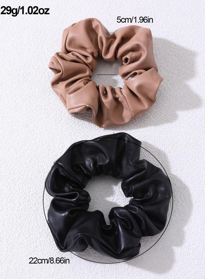 Take Two Set of 2 - Leather Hair Ties - Image 3