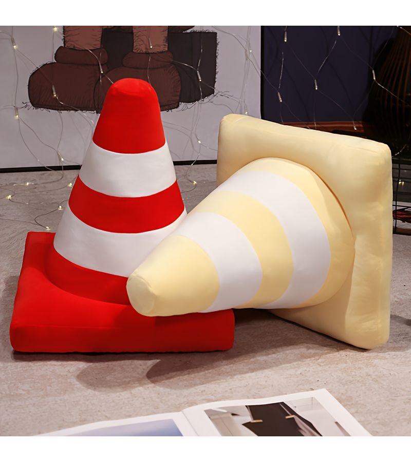 Red Triangular Pyramid Pillow 40Cm 15.7In Gift for Living Room Sofa Bedroom - Image 4