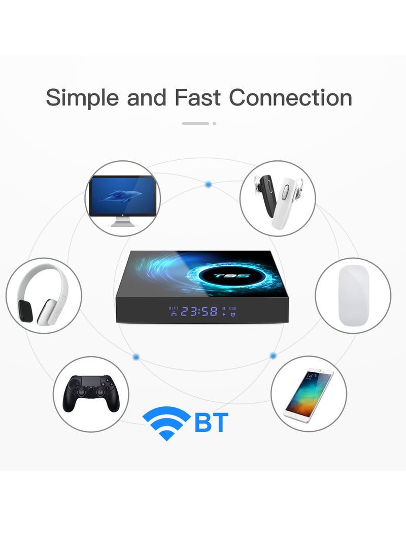 Generic - T95 Android 10.0 Smart TV Box Allwinner H616 Quad-core 64 Bit 4K Media Player 6K HDR H.265 VP9 4GB / 32GB 2.4G  5G WiFi BT5.0 100M LAN LCD Display - Image 1