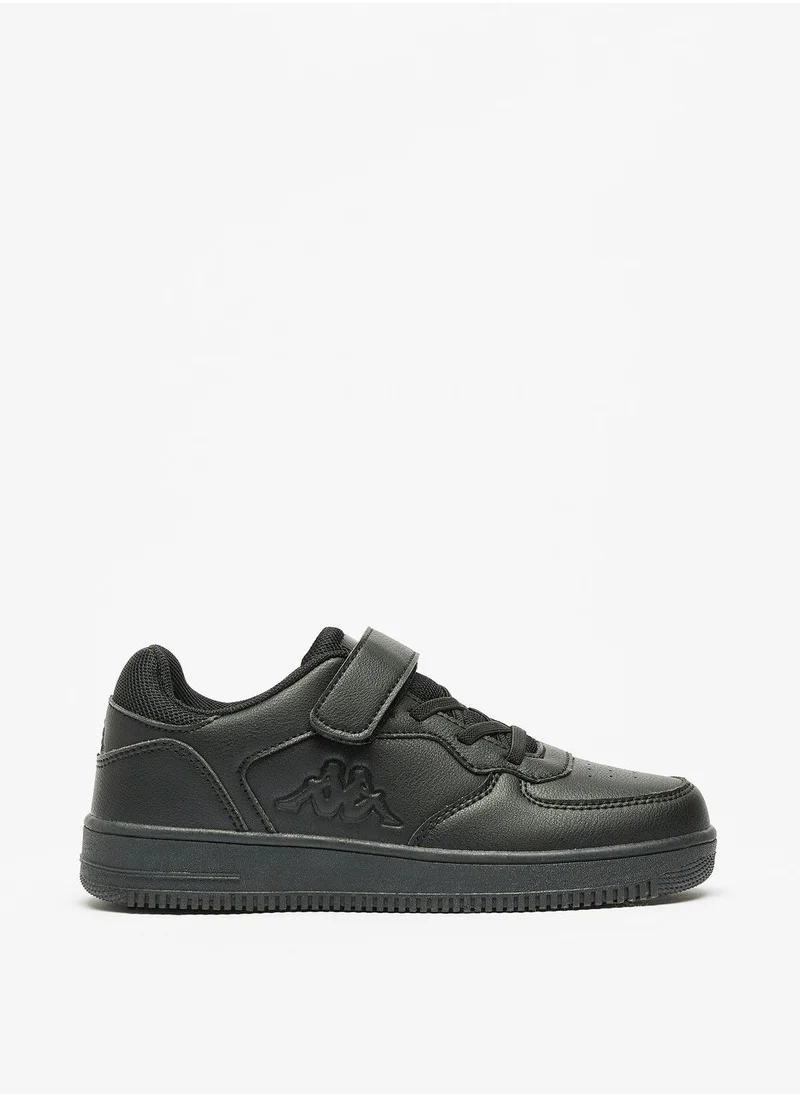 كابا Boys Logo Detail Sneakers with Hook and Loop Closure