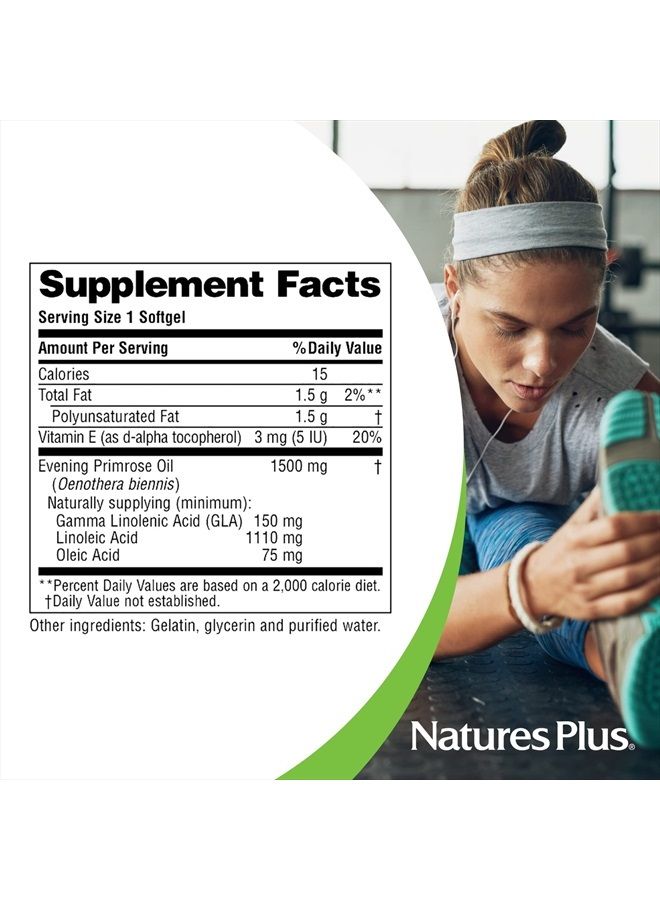 Nature's Plus زيت زهرة الربيع المسائية ناتشرز بلس ألترا EPO 1500-1500 ملغ، 60 كبسولة لينة - خالي من الغلوتين - 60 حصة - Image 5