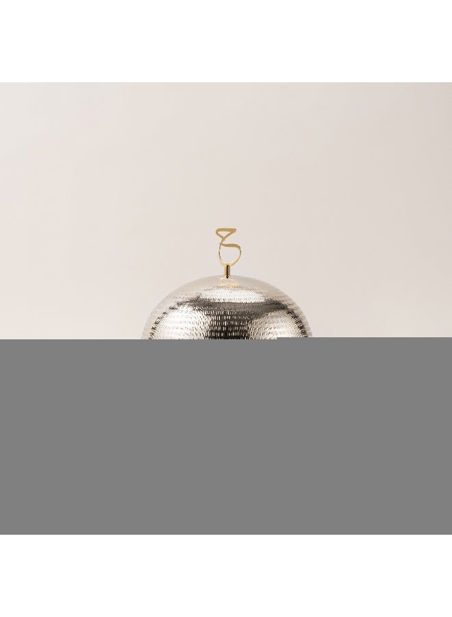 La Mesa silver and gold metal dates bowl Dia 30 cm - Image 1