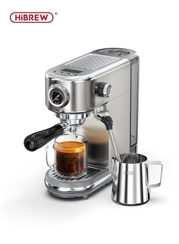 HiBREW 20Bar Semi Automatic Espresso Coffee Machine Temperature Adjustable Cold/Hot Super Slim Coffee Maker Cappuccino H10B - Image 1