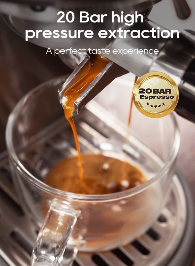HiBREW 20Bar Semi Automatic Espresso Coffee Machine Temperature Adjustable Cold/Hot Super Slim Coffee Maker Cappuccino H10B - Image 4