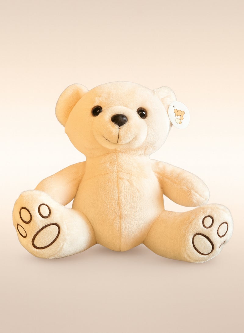 دب تيدي ناعم وفخم - لعبة محشوة لطيفة ومناسبة للعناق | مصنوع من قماش عالي الجودة وناعم الملمس | هدية مثالية للأطفال والرضع والأحباء. - Image 1