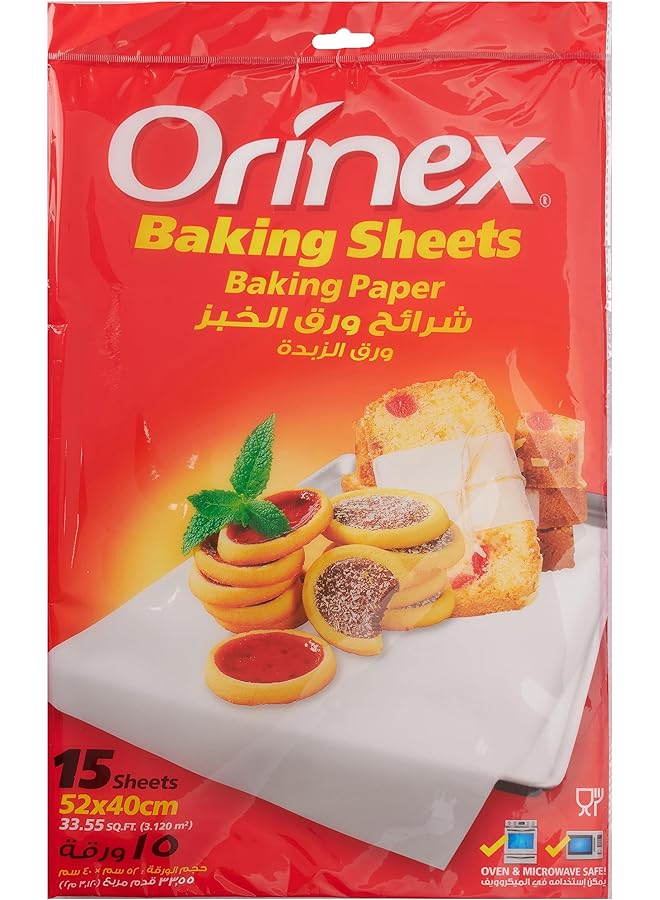 Orinex Baking Sheet 15 Pcs 52X40 cm - Image 1