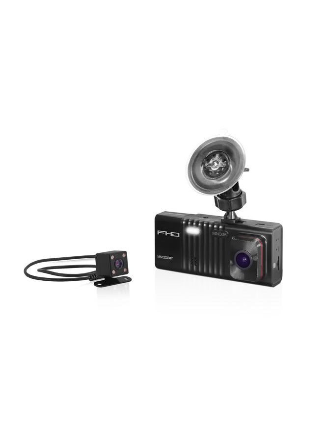 Minolta MNCD338T 3-Channel 1080P Dash Camera w/3.0" LCD & Rear Camera - Image 1