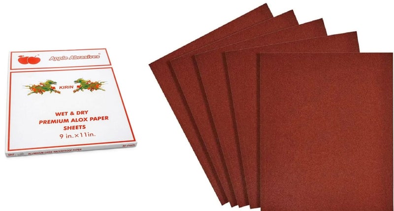 Sand Paper Abrasive Paper Kirin 220-Grit (50 Sheets)