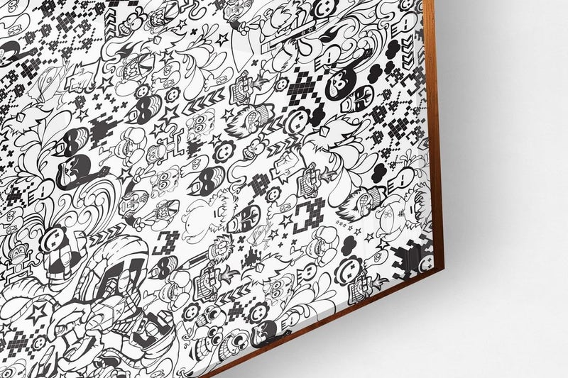 BPA Zedduo Comics Acrylic Canvas Wall Art - Image 3