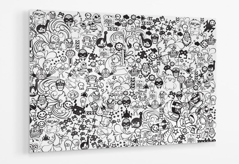 BPA Zedduo Comics Acrylic Canvas Wall Art - Image 1