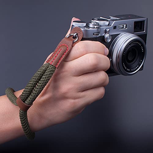 VKO Camera Wrist Strap,Hand Strap lanyard for DSLR SLR Mirrorless Camera Rope Adjustable Safety Strap(Green) - Image 2