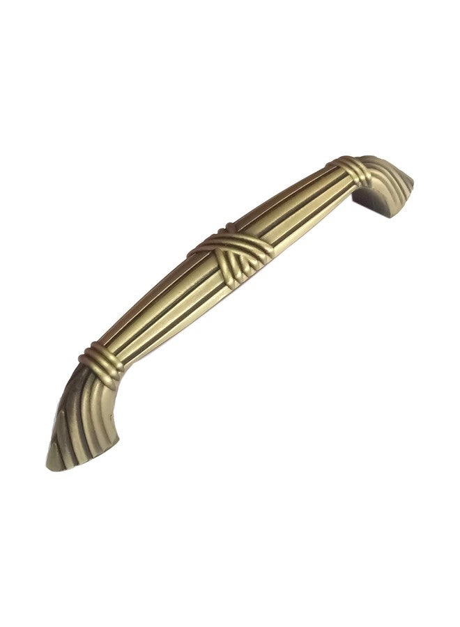 Techlife Accessories Brass Antique Finish X- Design Cabinet Window Pull Handle (Brownish Yellow, 4 inch) -Set of 2 - Image 1