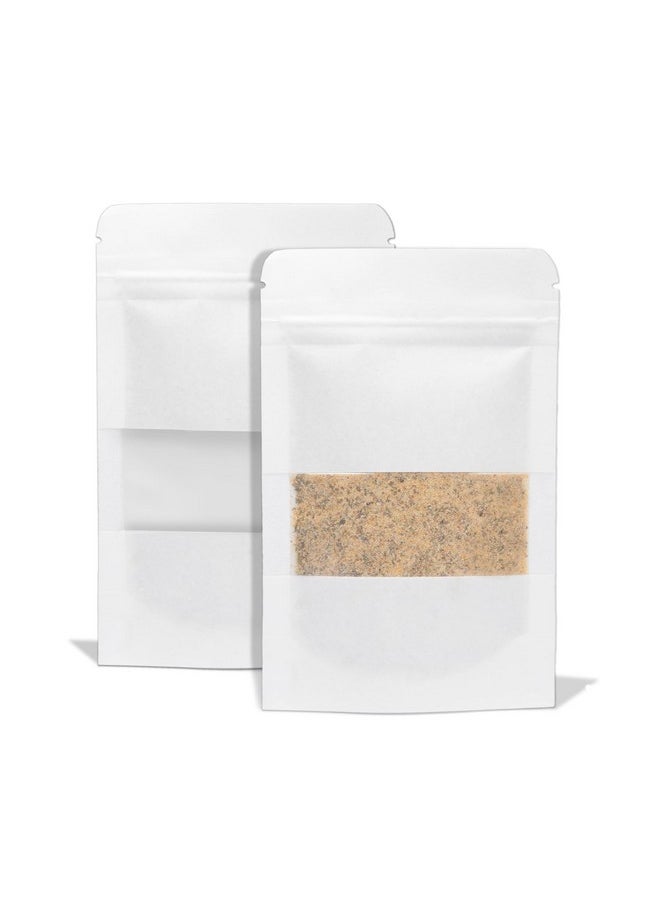 Spartan Industrial Spartan Industrial - 3.5" X 5.5" White Resealable Stand-Up Pouches - Pack of 1000 Small Smell-Proof Food Pouch Bags for Packaging, Pet Treats, Cosmetics, and More  - Image 1