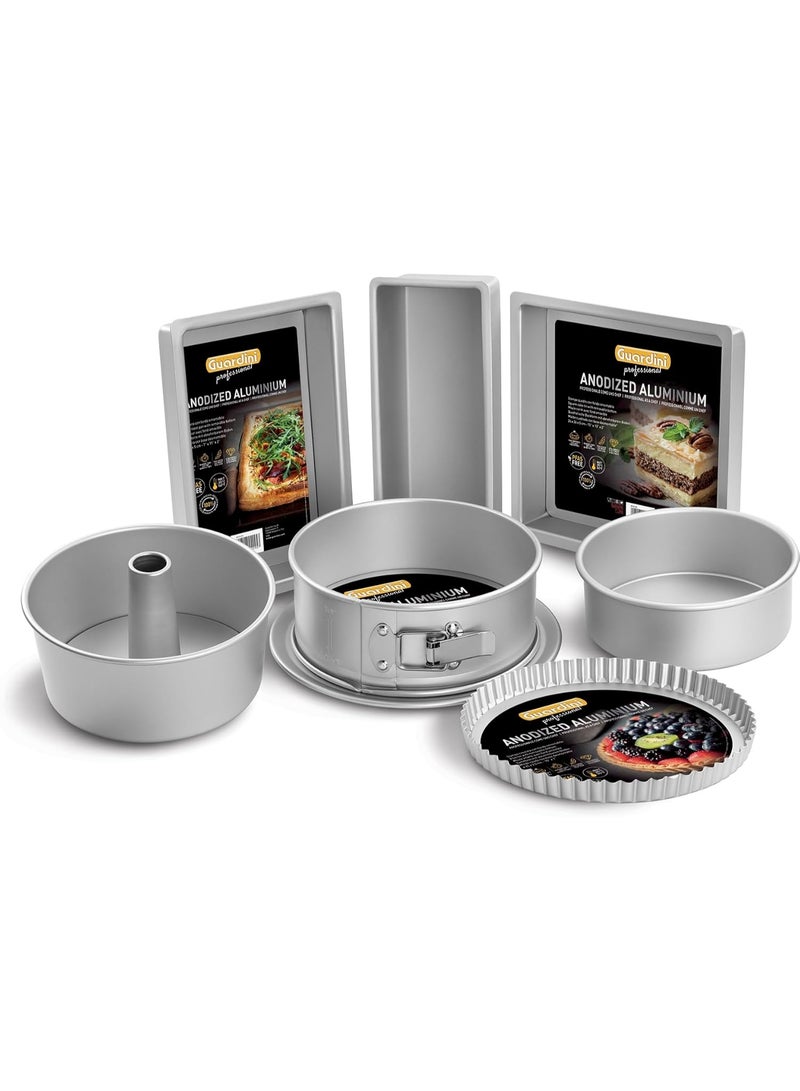 Guardini Professional Plumcake Baking Mould, Suitable for Intensive Use, Anodised Aluminium, Diameter 30 x 11 x 10 cm,Made in Italy, Silver - Image 2