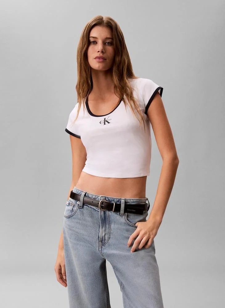 Slim Cotton Stretch Ringer T-shirt