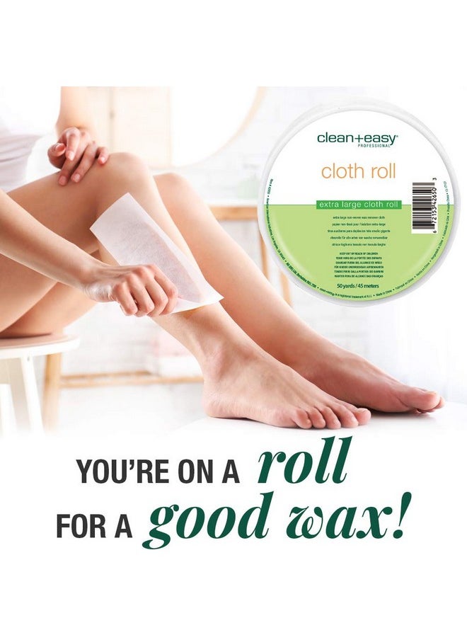 Clean + Easy Cloth, Epilating Cloth For Full Body Hair Removal And Brazilian Waxing, 50 Yard Roll  - Image 2