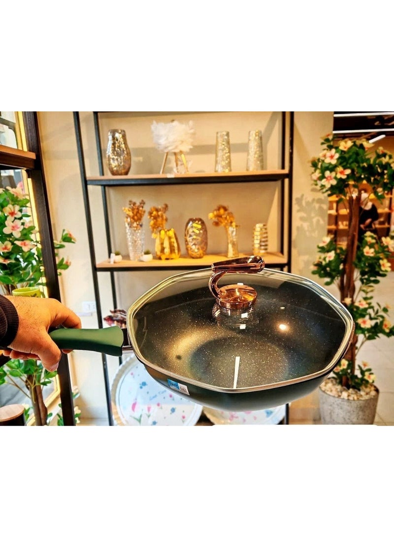 8-inch granite wok, 32 cm - Image 2