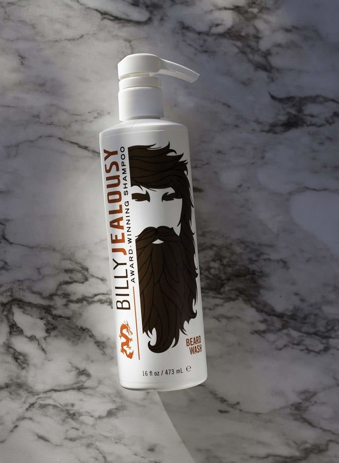 Billy Jealousy Beard Wash for Smooth, Manageable & Frizz-free Facial Hair, Beard Care Enriched with Hydrating Aloe & Strengthening & Conditioning Green Tea Extract, 16 Fl Oz  - Image 4