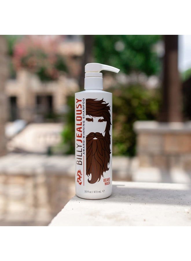 Billy Jealousy Beard Wash for Smooth, Manageable & Frizz-free Facial Hair, Beard Care Enriched with Hydrating Aloe & Strengthening & Conditioning Green Tea Extract, 16 Fl Oz  - Image 2