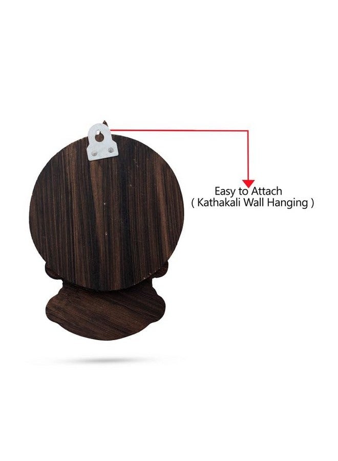 LOYAL CRAFT LOYAL CRAFT 6 inch Printed Kathakali Coaster Set with Fiberboard Pallet (Sticker with Wood) - Image 5