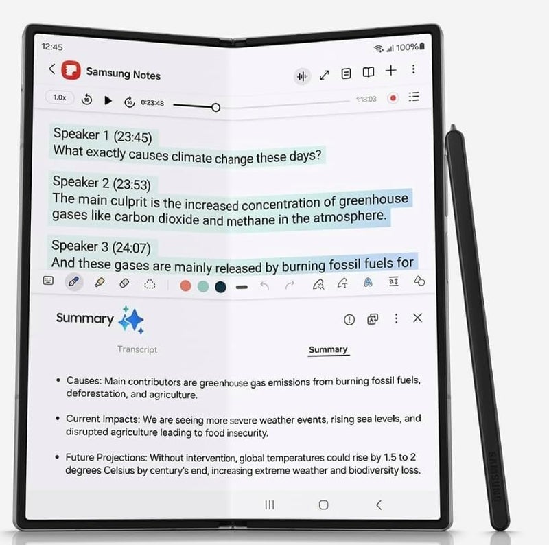 JMBTQ for Galaxy Z Fold 6 Stylus Pen Fold Edition Replacement for Samsung Galaxy Z Fold 6 5G S Pen Galaxy S Pen Fold Edition Touch Stylus with Nibs (Black) - Image 4