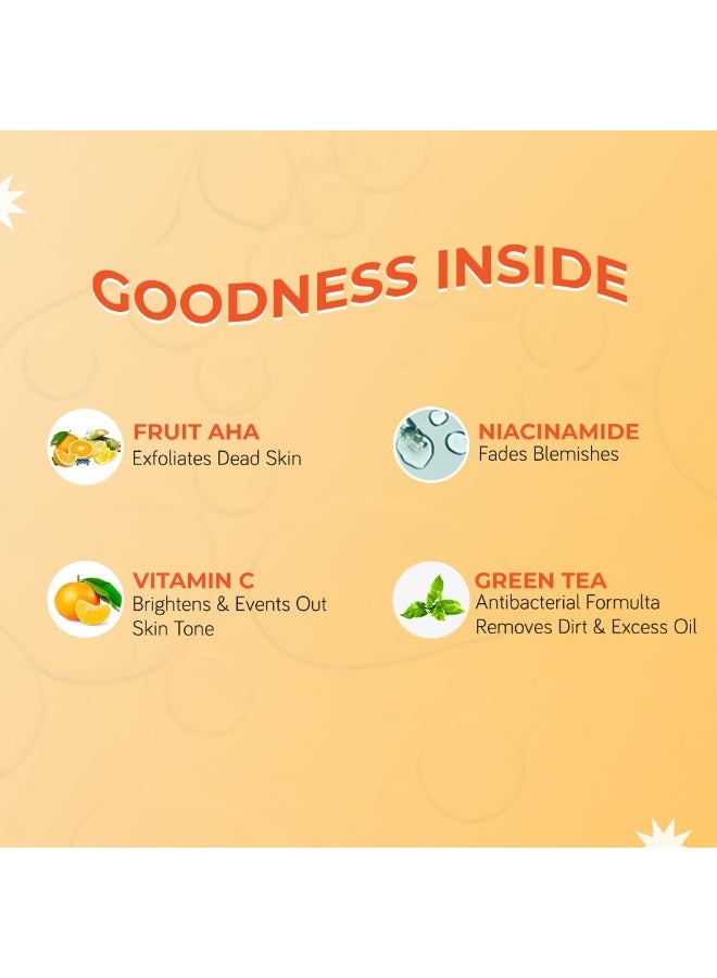  مودي قناع مودي المقشر للوجه بتركيبة ١٠٪ من حمض ألفا هيدروكسي (AHA) مع فيتامين سي وحمض الهيالورونيك والنياسيناميد | يزيل الاسمرار ويزيل التصبغات وينظف المسام ويتحكم في إفراز الزيوت الزائدة، مناسب لجميع أنواع البشرة - ١٠٠ مل - Image 3