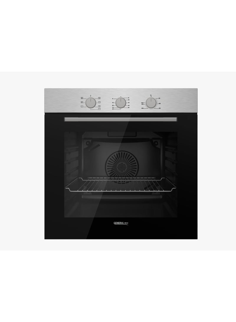 General Tech 72 Lt 60x60cm Electric Built in Oven, Turbo Fan, Triple Glass - Image 1