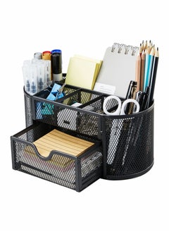 Excefore Mesh Desk Organizer Multifunctional Desktop Organizer Office Supplies Holder  - Image 1