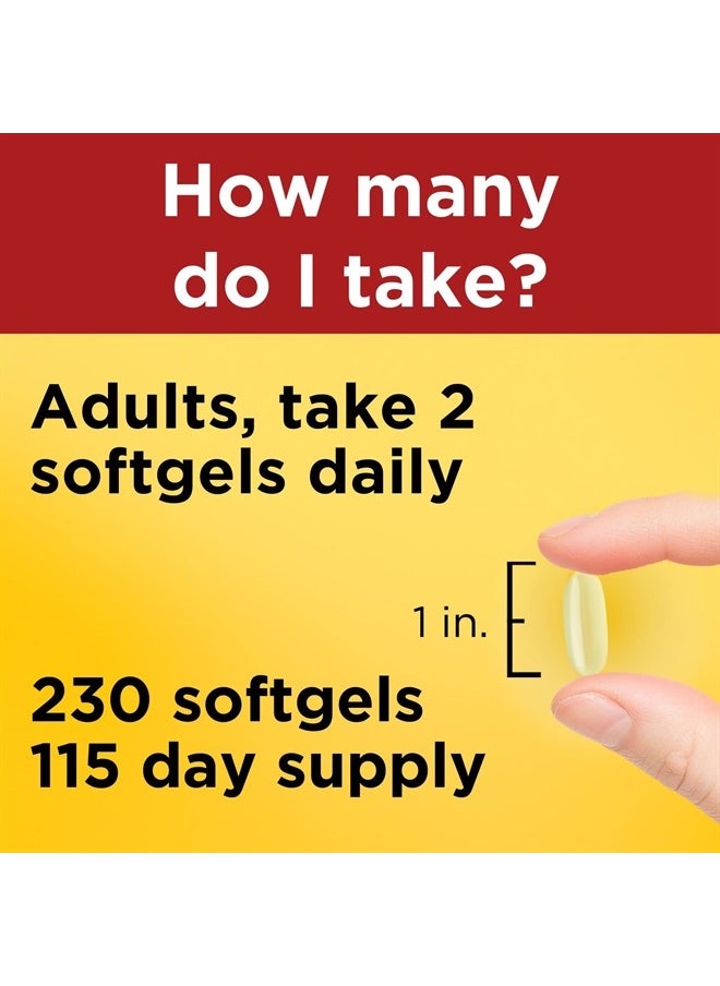 Nature Made - Fish Oil 1200mg, 230 Softgels - Image 1