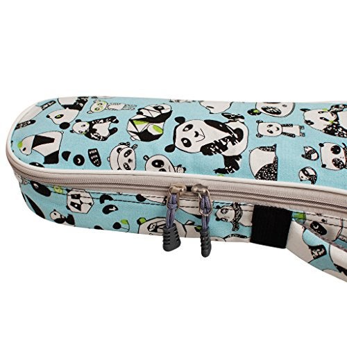 MUSIC FIRST Canvas PANDA Tenor Ukulele Case - Backpack Gig Bag (26/27 inch) - Image 5
