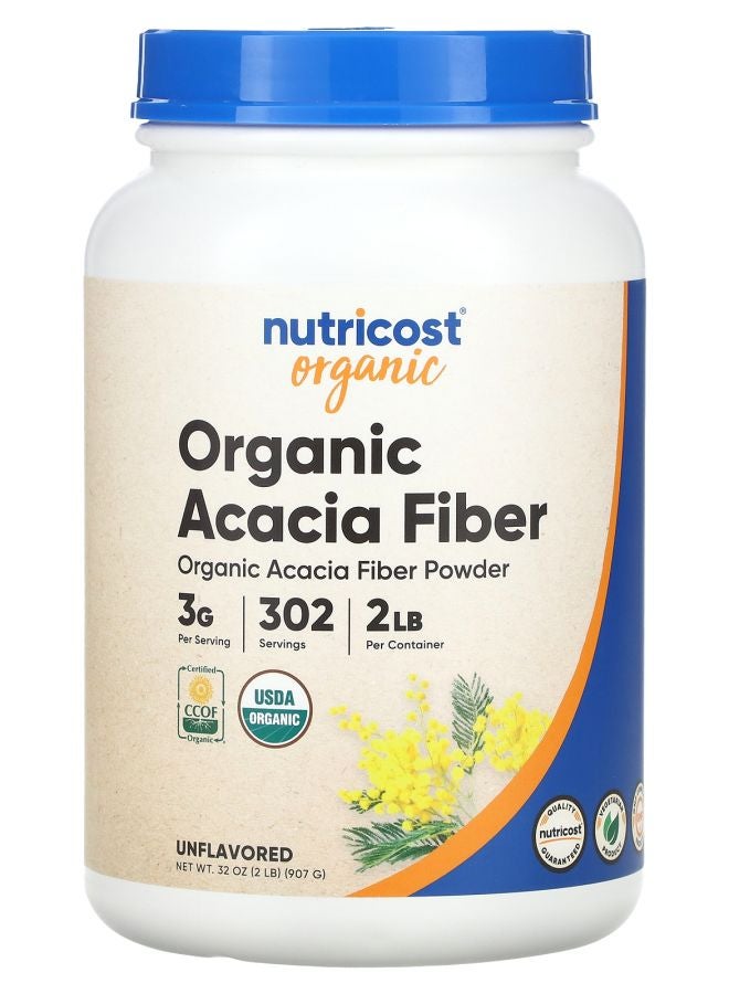 Nutricost Organic Acacia Fiber Powder Unflavored 32 oz (907 g)