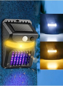 Arabest LED Solar Sensor Mosquito Killer Mosquito Zapper Outdoor Anti-Mosquito Function Human Body Intelligent Sensor Garden Wall Lamp Waterproof Fly Trap Leds Solar Powered Bug Zapper Wall Lamp  - Image 1