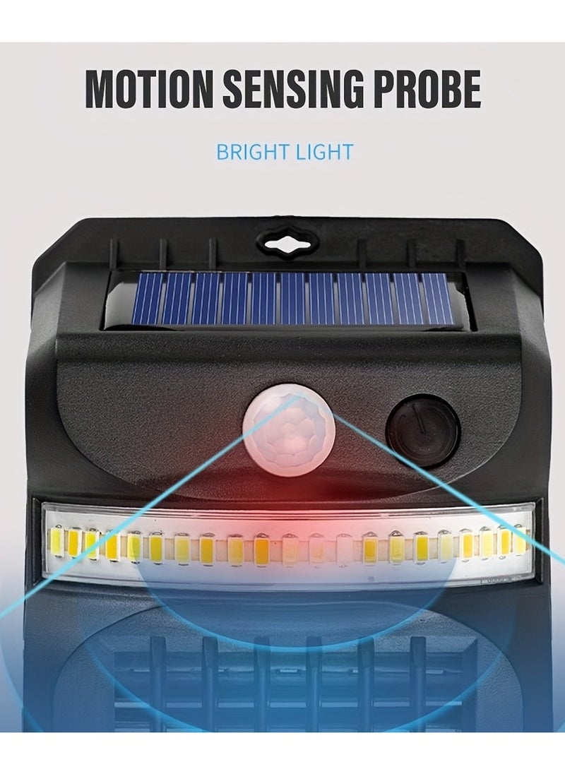 Arabest LED Solar Sensor Mosquito Killer Mosquito Zapper Outdoor Anti-Mosquito Function Human Body Intelligent Sensor Garden Wall Lamp Waterproof Fly Trap Leds Solar Powered Bug Zapper Wall Lamp  - Image 4