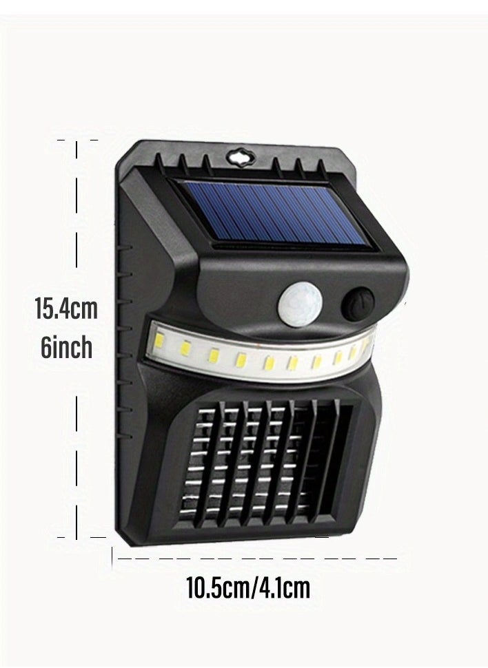 عربست - 1 قطعة LED استشعار الطاقة الشمسية البعوض القاتل البعوض صاعق في الهواء الطلق مكافحة البعوض وظيفة جسم الإنسان ذكي الاستشعار حديقة الجدار مصباح مقاوم للماء فخ الذباب المصابيح تعمل بالطاقة الشمسية علة صاع - Image 1