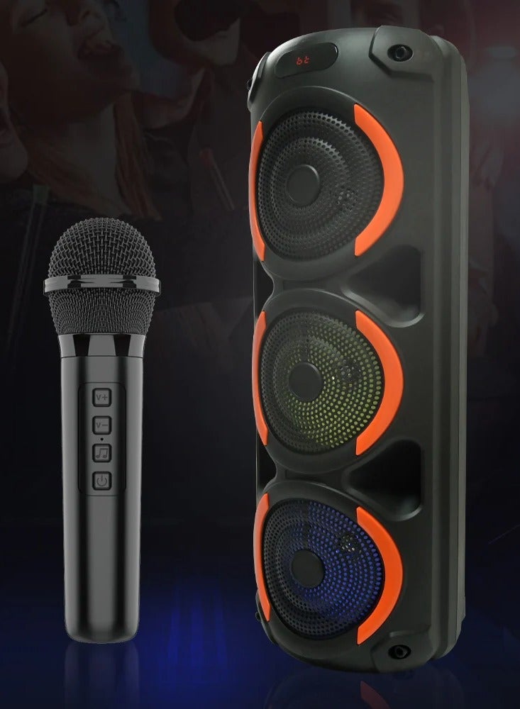 singe Wireless Bluetooth Speaker, Stereo Sound, FM Radio, TF Memory, USB Input, Mic Input rechargeable - Image 3